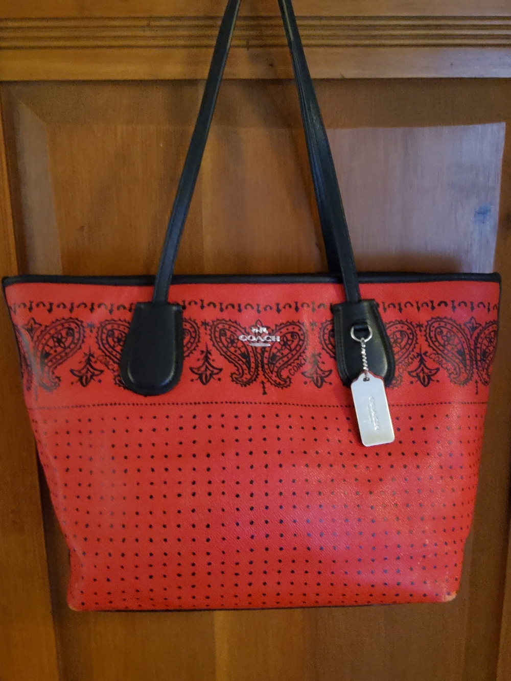 Coach "Bandana" Tote GUC ~ Partly Cloudy Condition 36357 - Picture 9 of 15
